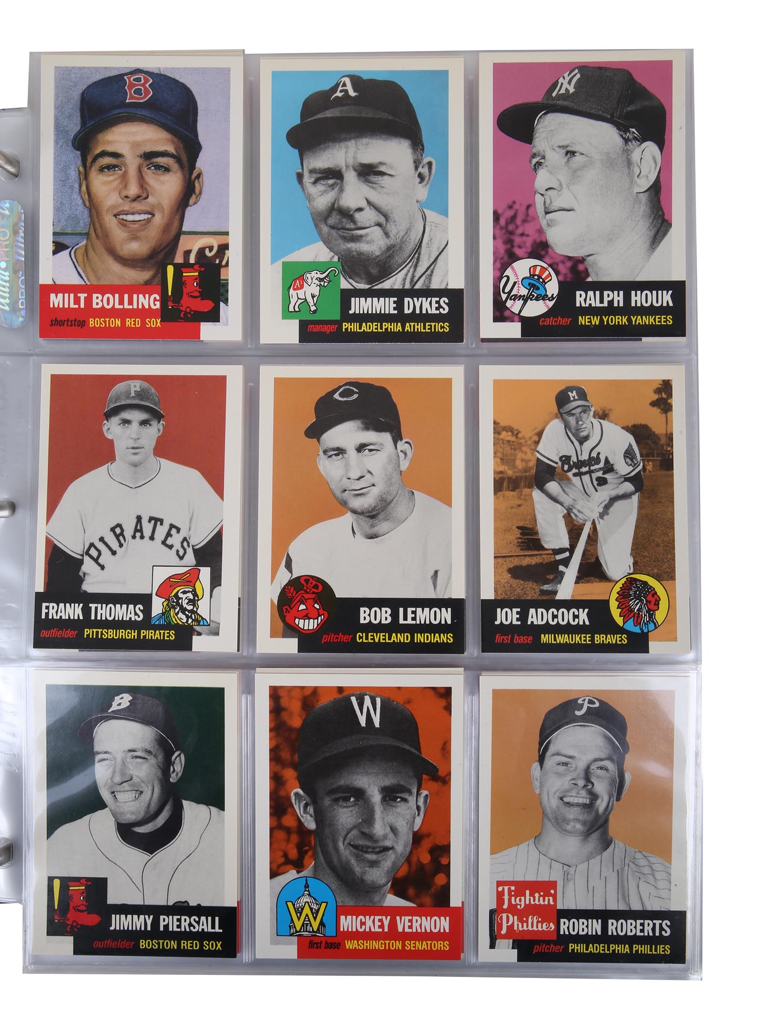 BASEBALL TRADING CARDS 1950S REPRINTS TWO ALBUMS PIC-3